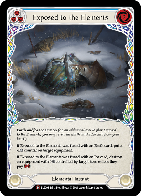 Flesh and Blood - Exposed to the Elements Rainbow Foil - Tales of Aria Unlimited