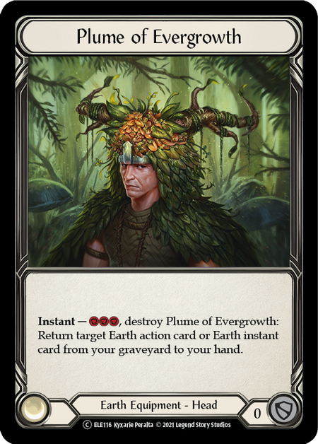 Flesh and Blood - Plume of Evergrowth Rainbow Foil - Tales of Aria Unlimited