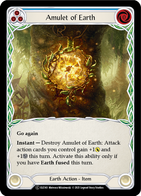 Flesh and Blood - Amulet of Earth Rainbow Foil - Tales of Aria Unlimited