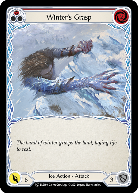 Flesh and Blood - Winter's Grasp (Red) Rainbow Foil - Tales of Aria Unlimited