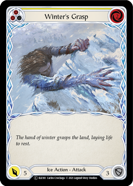 Flesh and Blood - Winter's Grasp (Yellow) Rainbow Foil - Tales of Aria Unlimited