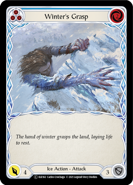 Flesh and Blood - Winter's Grasp (Blue) Rainbow Foil - Tales of Aria Unlimited