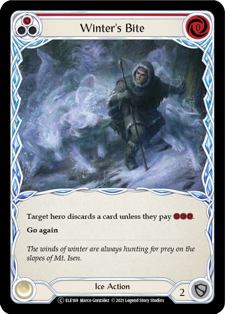 Flesh and Blood - Winter's Bite (Red) Rainbow Foil - Tales of Aria Unlimited