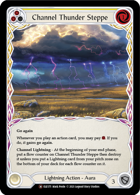 Flesh and Blood - Channel Thunder Steppe Rainbow Foil - Tales of Aria Unlimited