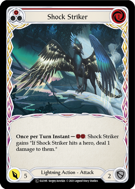 Flesh and Blood - Shock Striker (Red) Rainbow Foil - Tales of Aria Unlimited