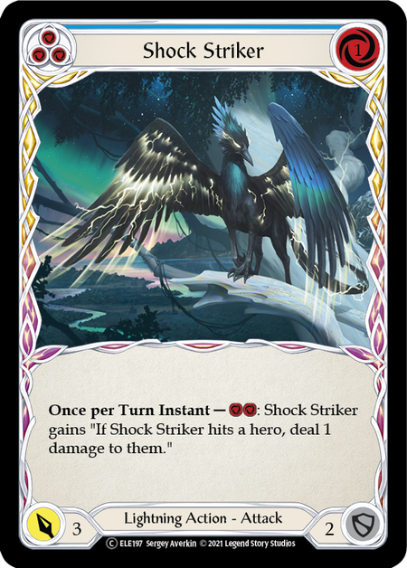 Flesh and Blood - Shock Striker (Blue) Rainbow Foil - Tales of Aria Unlimited