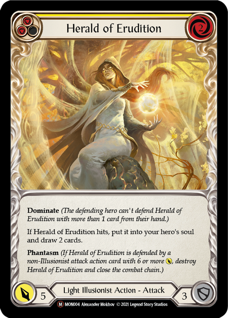 Flesh and Blood - Herald of Erudition Rainbow Foil - Monarch Unlimited