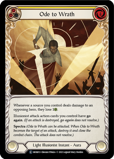Flesh and Blood - Ode to Wrath Rainbow Foil - Monarch Unlimited