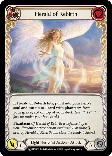Flesh and Blood - Herald of Rebirth (Yellow) - Monarch Unlimited