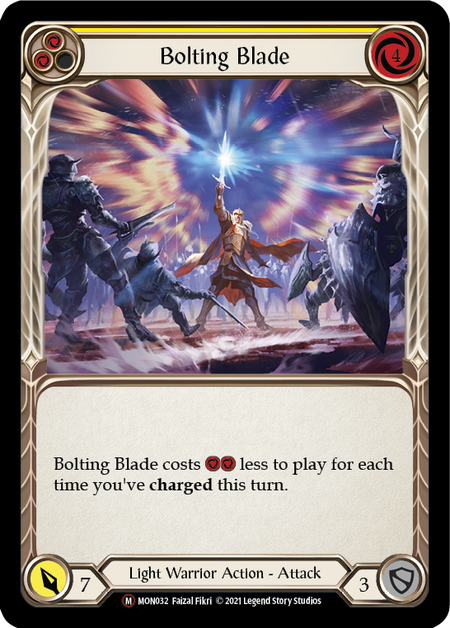 Flesh and Blood - Bolting Blade Rainbow Foil - Monarch Unlimited