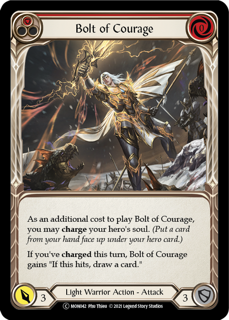 Flesh and Blood - Bolt of Courage (Red) - Monarch Unlimited