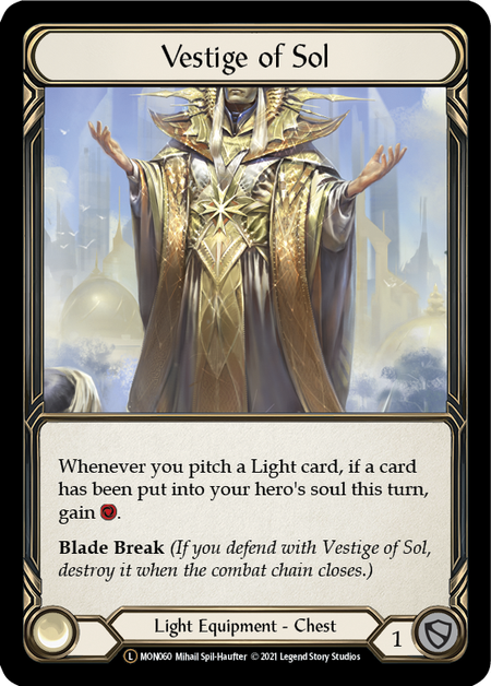 Flesh and Blood - Vestige of Sol Rainbow Foil - Monarch Unlimited