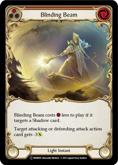 Flesh and Blood - Blinding Beam (Red) Rainbow Foil - Monarch Unlimited