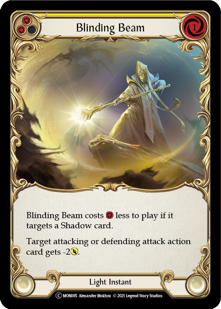 Flesh and Blood - Blinding Beam (Yellow) Rainbow Foil - Monarch Unlimited