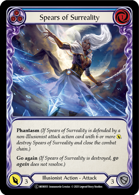 Flesh and Blood - Spears of Surreality (Blue) Rainbow Foil - Monarch Unlimited