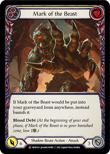 Flesh and Blood - Mark of the Beast Rainbow Foil - Monarch Unlimited