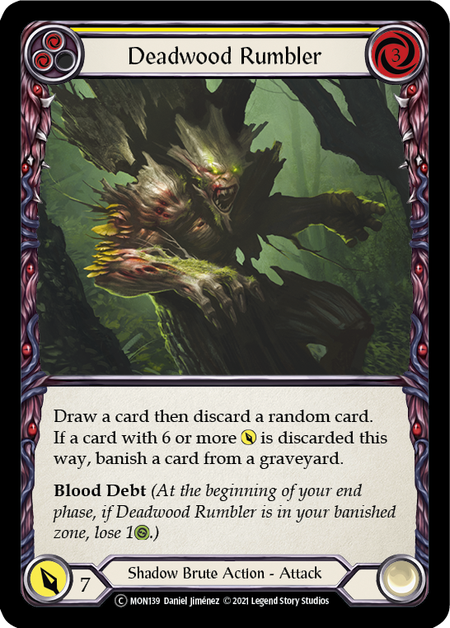 Flesh and Blood - Deadwood Rumbler (Yellow) - Monarch Unlimited