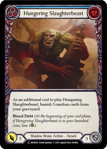 Flesh and Blood - Hungering Slaughterbeast (Blue) - Monarch Unlimited