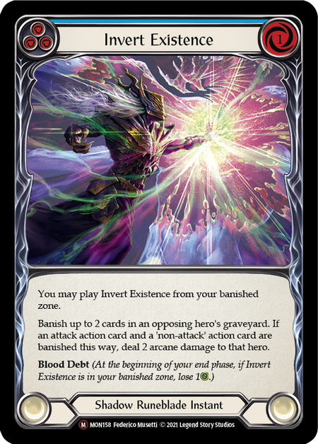 Flesh and Blood - Invert Existence Rainbow Foil - Monarch Unlimited