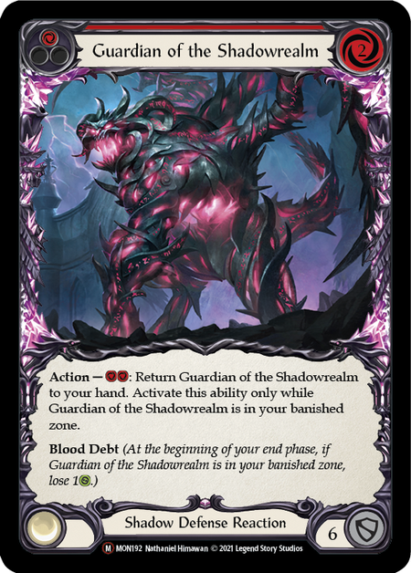 Flesh and Blood - Guardian of the Shadowrealm Rainbow Foil - Monarch Unlimited