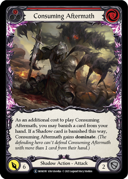 Flesh and Blood - Consuming Aftermath (Red) Rainbow Foil - Monarch Unlimited