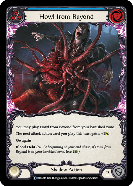 Flesh and Blood - Howl from Beyond (Blue) Rainbow Foil - Monarch Unlimited