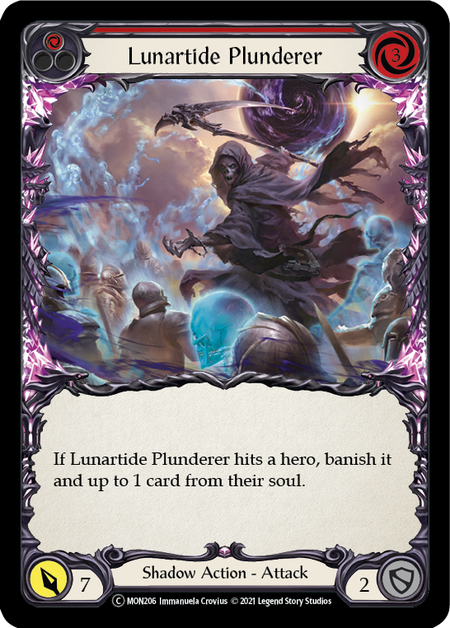 Flesh and Blood - Lunartide Plunderer (Red) Rainbow Foil - Monarch Unlimited