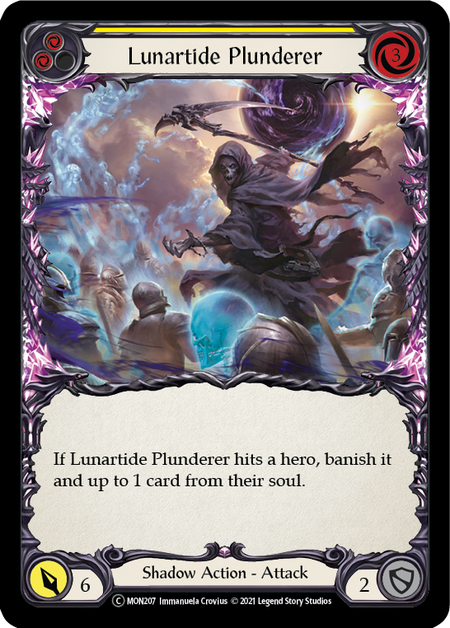 Flesh and Blood - Lunartide Plunderer (Yellow) Rainbow Foil - Monarch Unlimited