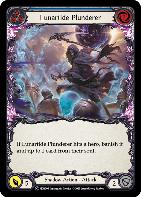 Flesh and Blood - Lunartide Plunderer (Blue) Rainbow Foil - Monarch Unlimited