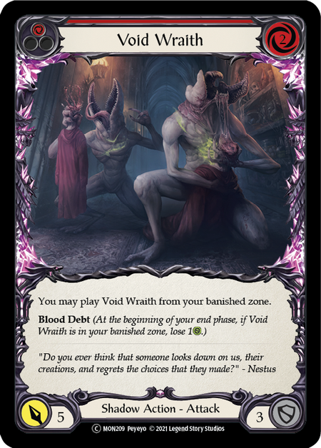 Flesh and Blood - Void Wraith (Red) Rainbow Foil - Monarch Unlimited