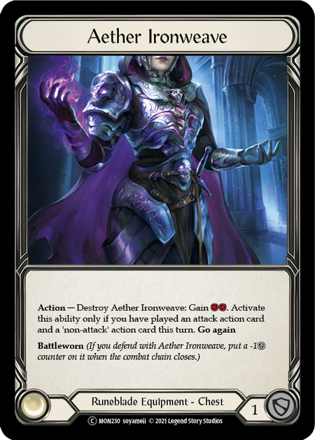 Flesh and Blood - Aether Ironweave Rainbow Foil - Monarch Unlimited