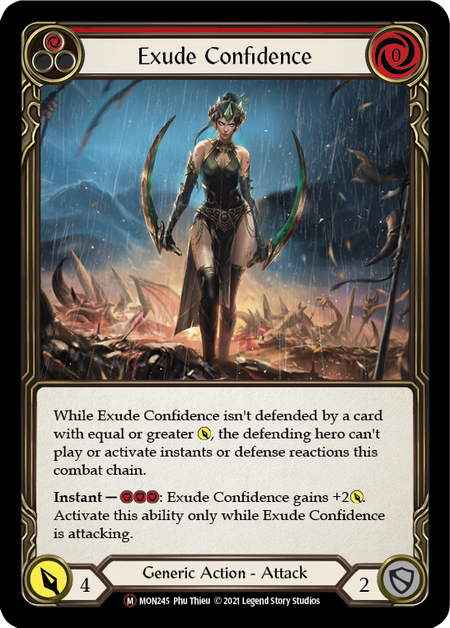 Flesh and Blood - Exude Confidence Rainbow Foil - Monarch Unlimited