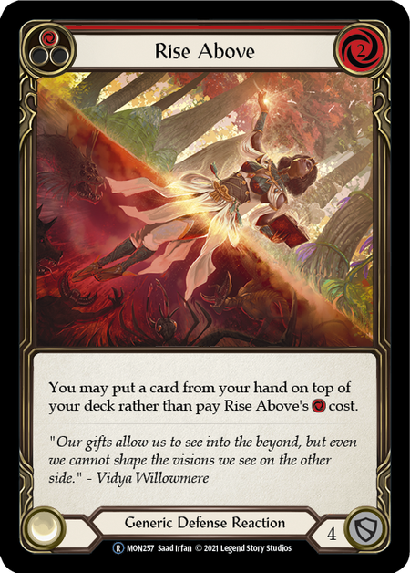 Flesh and Blood - Rise Above (Red) Rainbow Foil - Monarch Unlimited