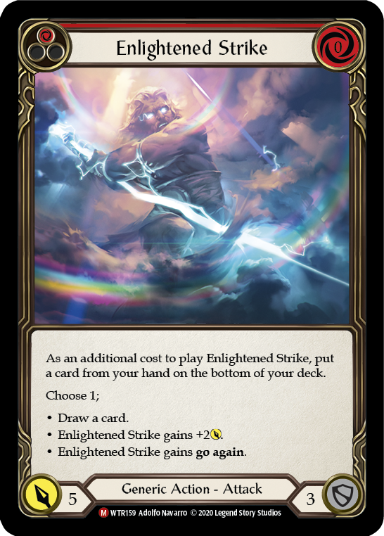 Flesh and Blood - Enlightened Strike Rainbow Foil - Welcome to Rathe Unlimited