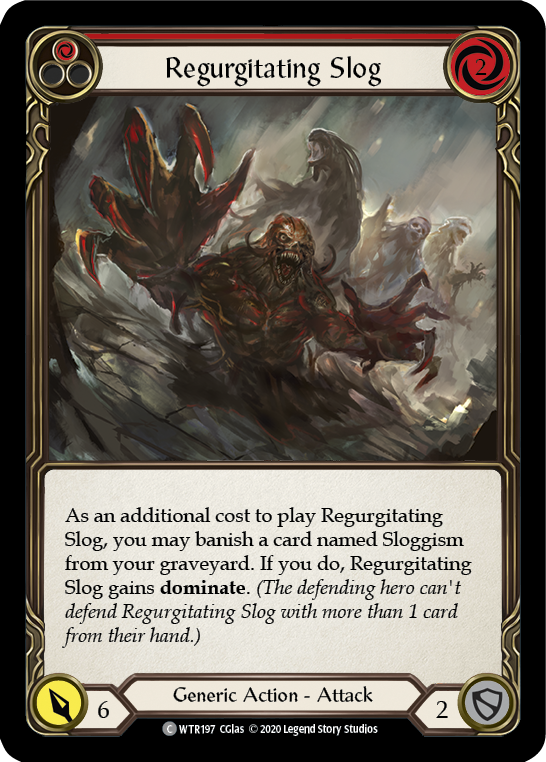 Flesh and Blood - Regurgitating Slog (Red) Rainbow Foil - Welcome to Rathe Unlimited