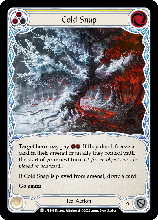 Flesh and Blood - Cold Snap (Yellow) Rainbow Foil - Uprising