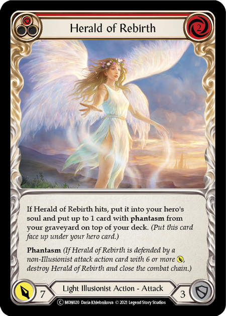 Flesh and Blood - Herald of Rebirth (Red) Rainbow Foil - Monarch Unlimited