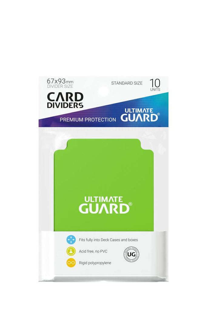Ultimate Guard - 10 Kartentrenner Standardgrösse - Hellgrün