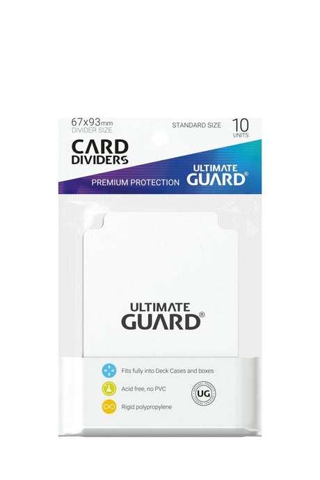Ultimate Guard - 10 Kartentrenner Standardgrösse - Weiss