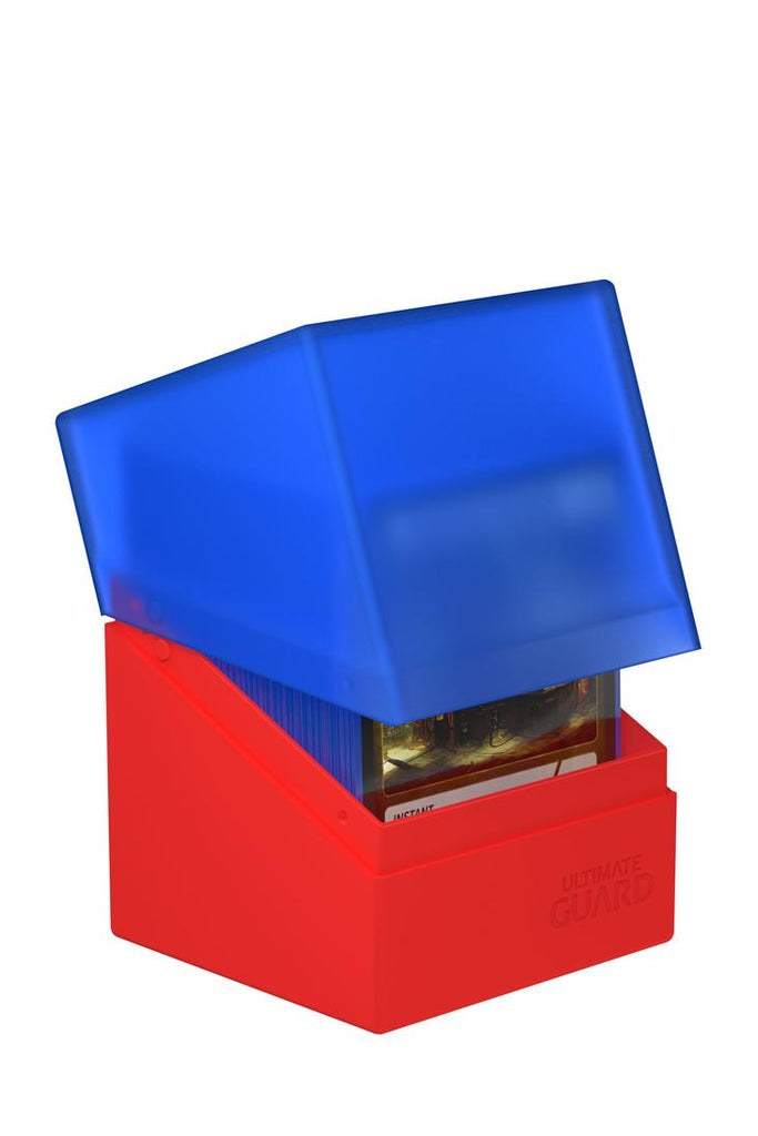 Ultimate Guard - Boulder 100+ Deck Case Synergy - Blau - Rot