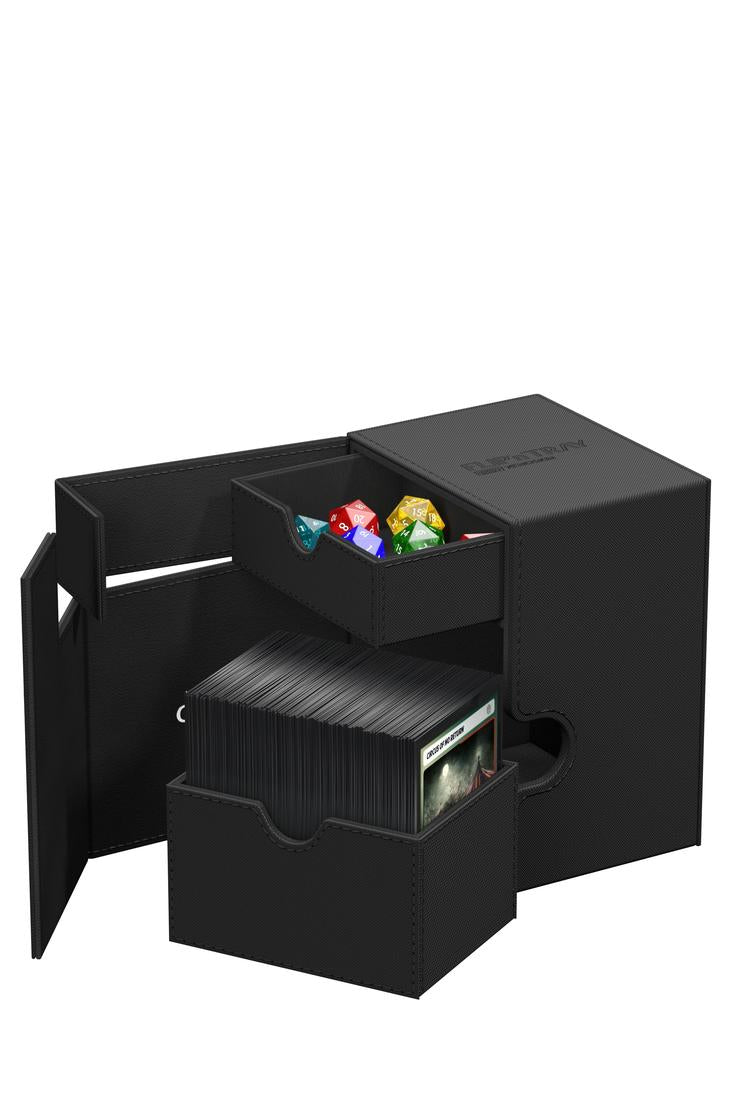 Ultimate Guard - Twin Flip'n'Tray Deck Case 133+ XenoSkin - Schwarz