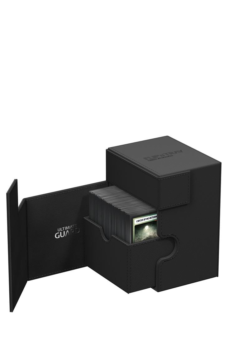 Ultimate Guard - Twin Flip'n'Tray Deck Case 133+ XenoSkin - Schwarz