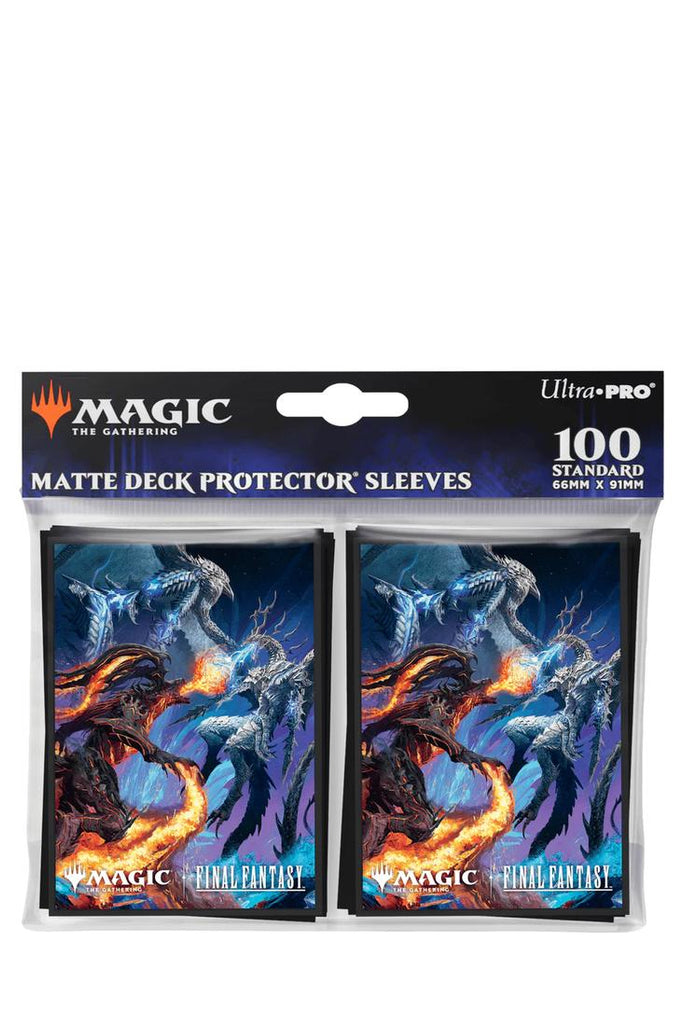Ultra Pro - 100 Final Fantasy Art Sleeves Standardgrösse - Bahamut and Ifrit