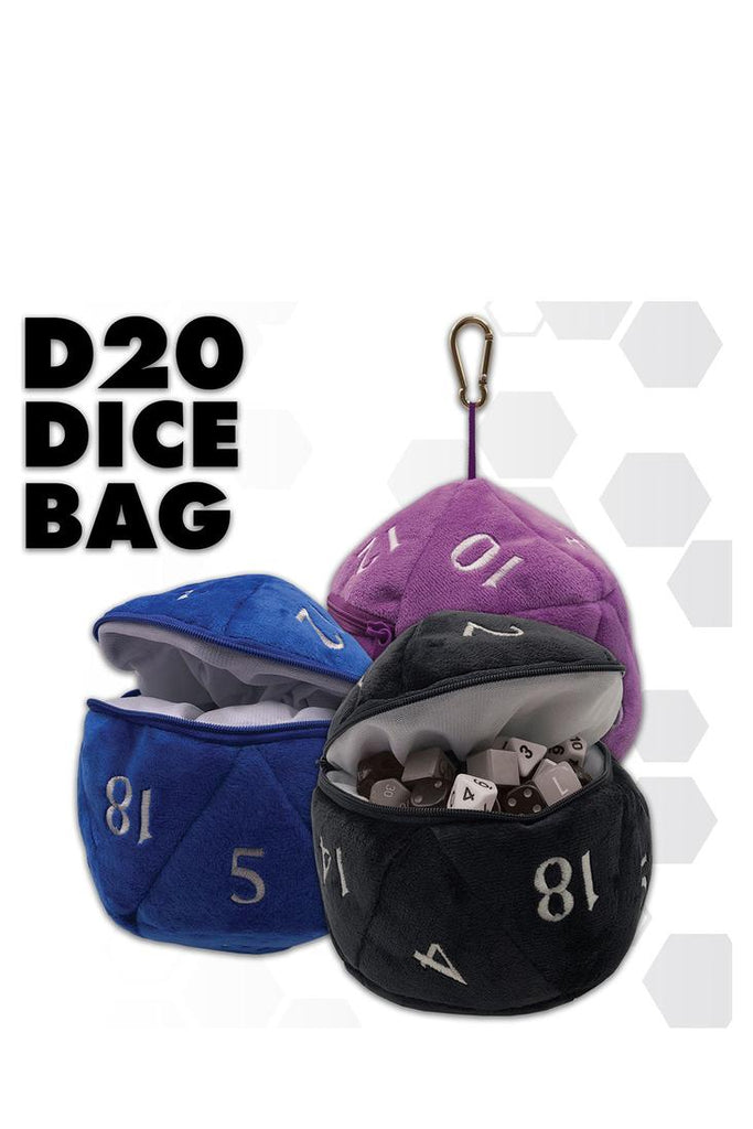 Ultra Pro - D20 Plüsch Würfel Tasche - Blau