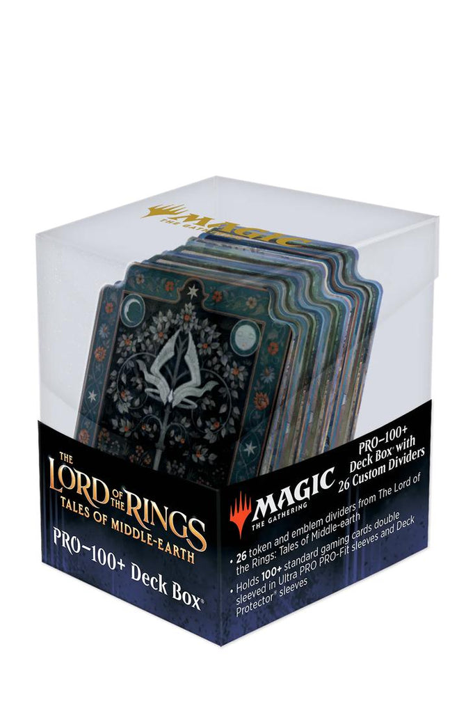 Ultra Pro - The Lord of the Rings Tales of Middle-earth 100+ Deckbox Klar mit 26 Full Art Kartentrenner