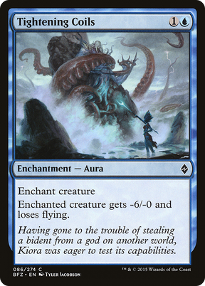 Magic: The Gathering - Tightening Coils Foil - Battle for Zendikar