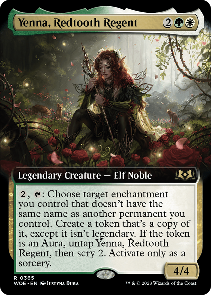 Magic: The Gathering - Yenna, Redtooth Regent Foil - Wilds of Eldraine