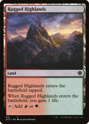 Magic: The Gathering - Rugged Highlands - Starter Commander Decks