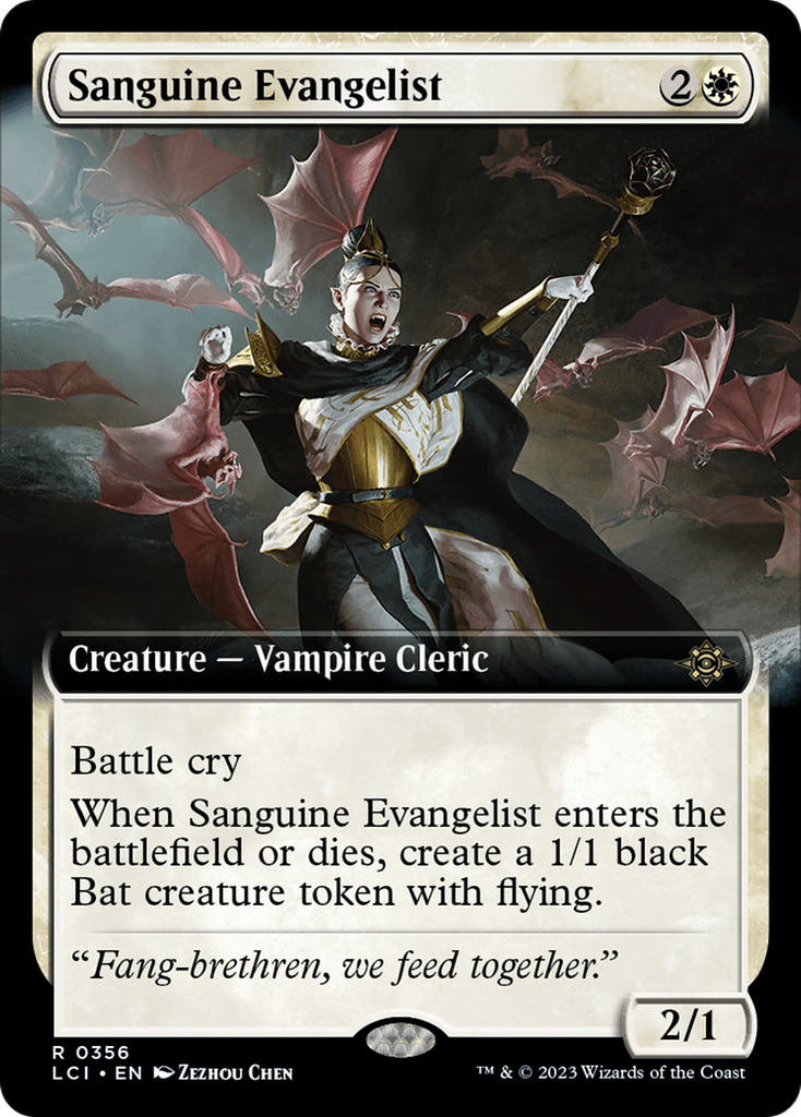 Magic: The Gathering - Sanguine Evangelist Foil - The Lost Caverns of Ixalan