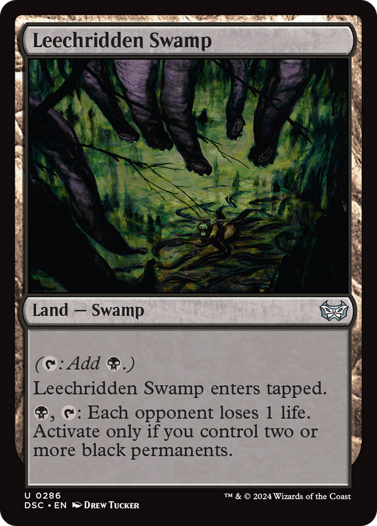 Magic: The Gathering - Leechridden Swamp - Duskmourn: House of Horror Commander